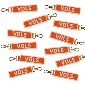 Ciao Bella Gewebte Nylon-Stickerei Schlüsselanhänger Einzigartige Buchstaben Rechteckiger Zinklegierung-Karabiner Langlebiges Klassisches Alphabet-Design - Product Image 3