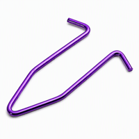 Clip en V en fil d'acier inoxydable sur mesure avec finition PVD violette pour la fixation des ressorts de canapé et de meubles