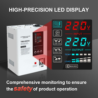 Régulateur de tension automatique (AVR) monophasé 1000 à 8000 VA pour une tension stable de 220 V AC, idéal pour les applications domestiques, de bureau et industrielles