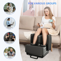 Masseur de pieds et repose-pieds COMFIER 2 en 1, masseur de pieds et de mollets Shiatsu