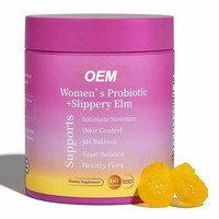 Gummies Probiotiques à l'Orme Rouge pour Femmes – Gummies Probiotiques Vaginales Originales pour Femmes – Complément Herbal Hormonal