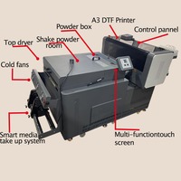 A2 A3 DTF Tshirt Printer 4 têtes 30 cm DTF Printer Set avec I3200 Xp600 Print Head avec Powder Shaking Machine A2