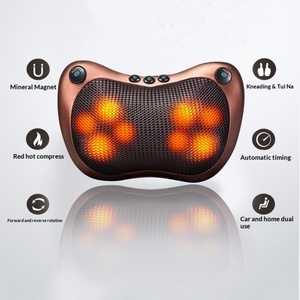Intelligent U-shaped Heating Massage Pillow Kneading Massager for Cervical Spine Shoulder <b>Back</b>-Plug-in Electric <b>Protector</b> - Product Image 4