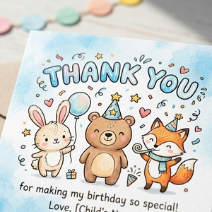 Tarjetas <span class=keywords><strong>de</strong></span> Agradecimiento con Personajes <span class=keywords><strong>de</strong></span> Animales para Niños, Diseño <span class=keywords><strong>de</strong></span> Conejito y Oso <span class=keywords><strong>de</strong></span> Dibujos Animados, Logotipo Personalizado al por Mayor, Recuerdo <span class=keywords><strong>de</strong></span> Fiesta <span class=keywords><strong>de</strong></span> Cumpleaños, OEM ODM - Product Image 2