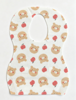 Bavoir jetable pour bébé à motif de dessin animé, respirant et hygiénique, pour l'alimentation, idéal pour les kits de visiteur d'hôpital de maternité, à usage manuel