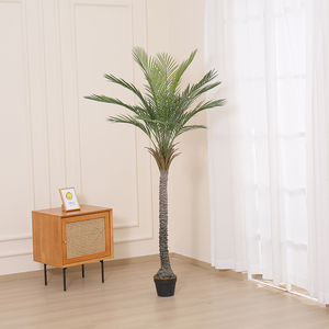 JWT3563 Plantes Artificielles Grands Arbres Tropicaux pour Décoration Extérieure Jardin Centre Commercial Paysage Plastique Verdissement Plantes - Product Image 3