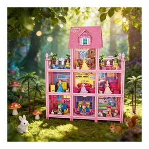 Maison de poupée Story Play avec cuisine, chambre, salle de bain et meubles – Cadeau pour enfants et famille - Product Image 3