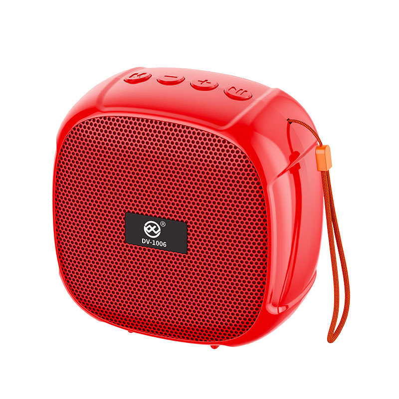 Petit haut-parleur de commerce extérieur-dv-1006-rouge
