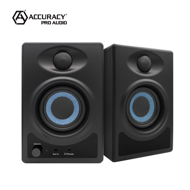 Accuracy Pro Audio A3 Studio Monitor Speakers Professional Speaker Recording PA Box Active Powered Studio Speaker