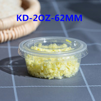 Gobelet jetable transparent PP-2oz-62mm, gobelet à portion, mini-gobelet