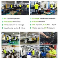 Poinçon de précision personnalisé SKD11 HSS en carbure de tungstène pour le poinçonnage de moules, composants d'outillage usinés CNC pour l'estampage des métaux