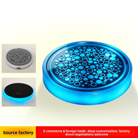 Sous-verre lumineux sans fil coloré pour porte-gobelets de voiture, éclairage d'ambiance pour véhicules, musique et scènes de fête