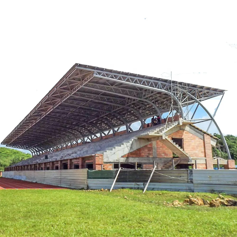 Prefabrik spor salonu stadyum çelik kiriş futbol stadyumu modeli