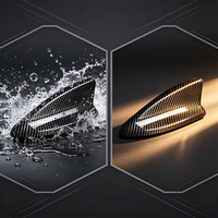 Couverture d'antenne en fibre de carbone ABS, décoration extérieure de toit de voiture, coque de protection pour Honda CRV 2017 à 2022