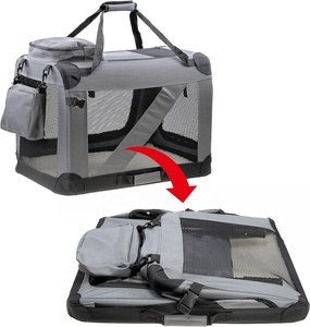 ลดราคา! คอกสัตว์เลี้ยงสุดหรู 4 ประตู ผ้าอ๊อกซ์ฟอร์ดเนื้อนุ่ม พับได้ ป้องกันการกัดแทะ หน้าต่างตาข่าย ใช้ได้ทั้งในบ้านและนอกบ้าน พร้อมซิปปิด ดีไซน์ทันสมัย เหมาะสำหรับการเดินทาง - Product Image 5