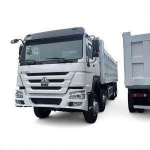 รถดัมพ์เหมือง HOWO 371 แรงม้า 8x4 ยูโร 2 เครื่องยนต์ดีเซล Weichai มือสอง สำหรับงานก่อสร้าง - Product Image 1