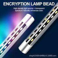 Lampe d'aquarium LED submersible à spectre complet avec lampe d'éclairage de réservoir de poissons étanche RVB pour plantes aquatiques et réservoirs