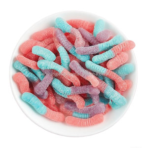 <span class=keywords><strong>Caramelle</strong></span> Gommose a Forma di Verme Colorate all'Ingrosso, Halal, Aromatizzate alla Frutta, Ricoperte di Zucchero - Product Image 2