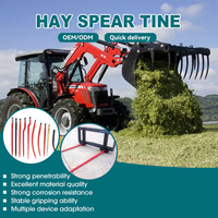 49 "lance de balle avant 3600 Lbs foin lance dent de foin accessoire pièces de rechange chargeur dents 45*1250 pour tracteur