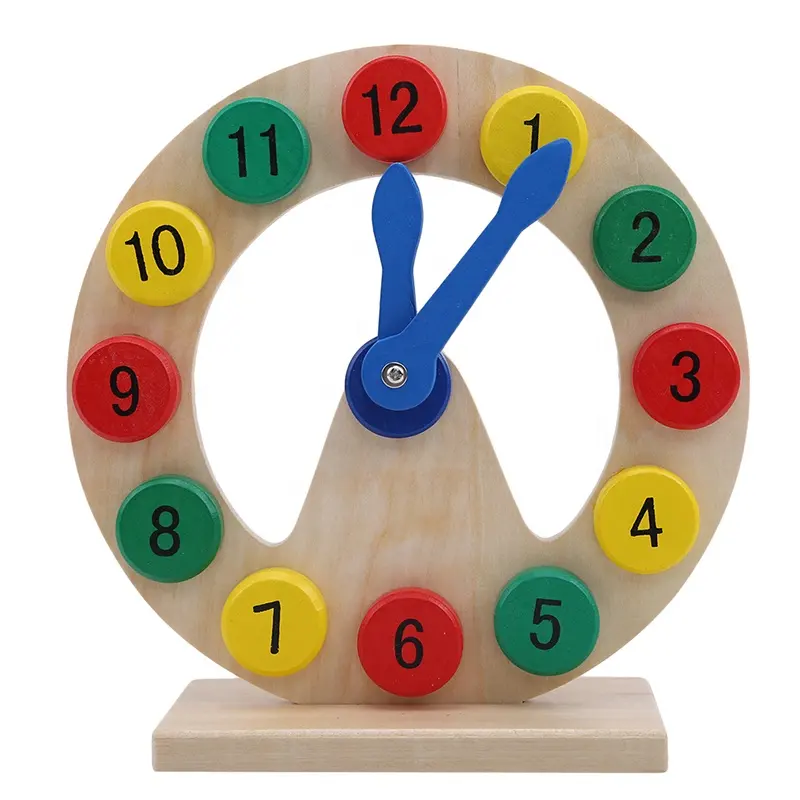 Learn To Tell Time Wooden Digital Montessori Teaching Aids Kids Baby Early Learning Toys For kids children's teaching clocks