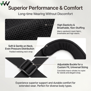 Attelle d'épaule médicale en mousse et spandex sur mesure pour immobilisation, réglable, pour blessure de la coiffe des rotateurs, bras <span class=keywords><strong>cassé</strong></span>, soulagement de la douleur - Product Image 2