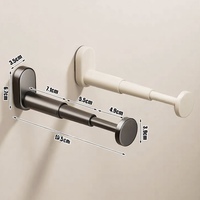 Support mural moderne sans perçage pour rangement, séchoir pliable et rétractable peu encombrant pour cuisine