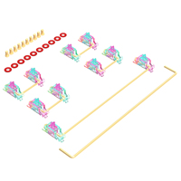 Stabilisateurs mécaniques LED DUROCK V3 Miami Vice Mix à espacement de fils plus étroit, pré-coupés, 1,2 mm 1,6 mm, stabilisateurs de PCB pour ordinateur de bureau