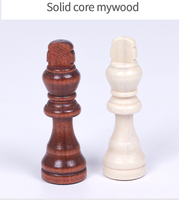 Jeu de 2 2.5 3 pouces King Figures Jeu d'échecs Pions Figurine Pièces de remplacement Pièces d'échecs en bois