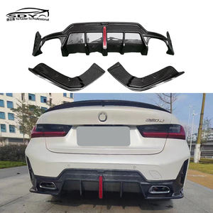 G20 lci <span class=keywords><strong>M</strong></span> ตัวกระจายแสงคาร์บอนไฟเบอร์สไตล์สปอร์ต V พร้อมไฟกันชนหลังสำหรับ BMW 3 Series G20 G28 lci - Product Image 1