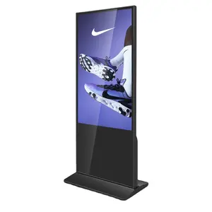 Floor standing totem android advertising kiosk interactive touch screen lcd signage display digital signage and displays