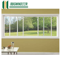 Lukliving, ventanas de vidrio de aluminio de vidrio de doble con malla de acero inoxidable, gran oferta, ventana corredera de aluminio con rotura térmica