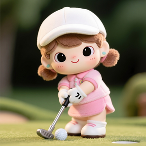 Fabricant de jouets en peluche personnalisés, usine OEM d'<span class=keywords><strong>animaux</strong></span> en peluche, fournisseur de poupées en peluche douces, série de boîtes mystères Golf Girls - Product Image 2