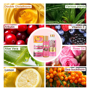 Vente en gros de produits de beauté éclaircissants pour la peau Savon au citron <span class=keywords><strong>Kit</strong></span> pour le visage Ensemble de soins de la peau au curcuma anti-âge éclatant pour peau noire - Product Image 4