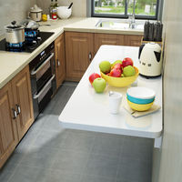 Table pliante murale multifonctionnelle pour la maison, idéale pour les petits appartements, bureau mural étroit combiné, table rectangulaire pliable