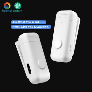 2024 ODM OEM Smart AI Russian portable Wireless Microphone Minutes Fast Translator Device Microphone with Chatgpt