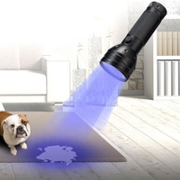 EVER Lampe de poche à lumière noire Détecteur de lumière ultraviolette portable Lampe de poche UV à LED pour stylos à encre invisible Tache d'urine de chien