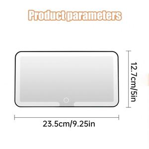 Wholesale Car Interior <b>Mirrors</b> Visor Plate <b>LED</b> HD Touch Screen <b>Makeup</b> <b>Mirror</b> Rechargeable Type-C Charging Portable Universal - Product Image 3