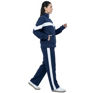 <b>Women</b> Two Piece Tracksuit Zip Up Sweatshirt <b>Jogger</b> Pants Color Block Casual Winter <b>Set</b> - Product Image 5
