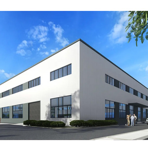 Almacén Prefabricado de Estructura de Acero Moderna de Bajo Costo con Paneles Aislantes en Venta - Product Image 3