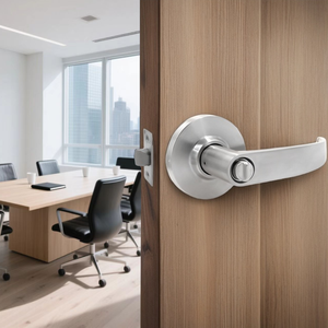 Oem Heavy Duty cửa phần cứng Lớp <span class=keywords><strong>2</strong></span> thương mại hình trụ cửa đòn bẩy xử lý, SATIN CHROME kết thúc Cửa Khóa ul chứng nhận - Product Image 5