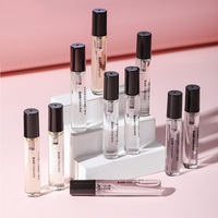 Flacons Compte-Gouttes Vides de Luxe en Verre Transparent pour Échantillons de Parfum, Ronds, 2ml, 3ml, 5ml, 10ml, Chic et de Luxe, Vente en Gros avec MOQ de 100 Pièces