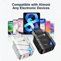Pengisi Daya Dinding Multiport USB-C PD 20W QC3.0 Pengisian Cepat dengan Output 5V3A 18W OEM Adaptor Ponsel China