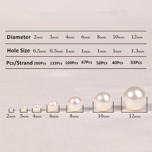 高品质水晶玻璃珍珠持久保暖白色多色宽松珍珠珠DIY饰品配件 - Product Image 2