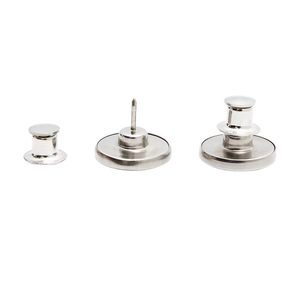 Bouton-pression métallique rond de 17 mm sans nickel, style classique, pour attaches de vêtements - Product Image 1