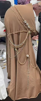 Hijab musulman tendance - Voile en maille haute densité grande taille à effet feuille de lotus pour femme -1