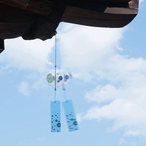Carillons à vent <span class=keywords><strong>en</strong></span> <span class=keywords><strong>verre</strong></span> <span class=keywords><strong>japonais</strong></span> personnalisés, suspendus à l'extérieur, carillons à vent colorés et transparents - Product Image 2