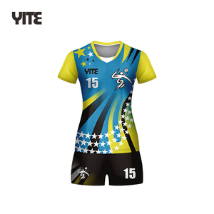 2021 100% Polyester Volleyball-Set Sublimiert Damen Volleyball-Uniform - Product Image 2