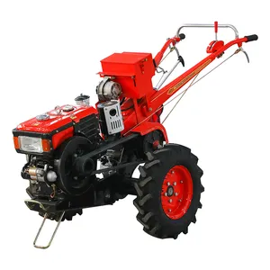 Mesin diesel pendingin air 15hp 8-22hp, 2 roda pertanian berjalan di belakang traktor dengan CE