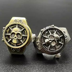E-04040-Personalized <span class=keywords><strong>anime</strong></span> flip alliage vintage coquille montre anneau crâne montre pour hommes - Product Image 1