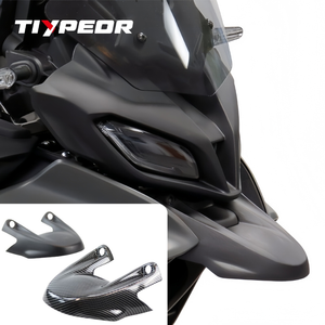 Extension de garde-boue avant style fibre de carbone TIYPEOR pour <span class=keywords><strong>Yamaha</strong></span> Tracer 9 GT 2021-2024, protection contre les éclaboussures pour moto - Product Image 1